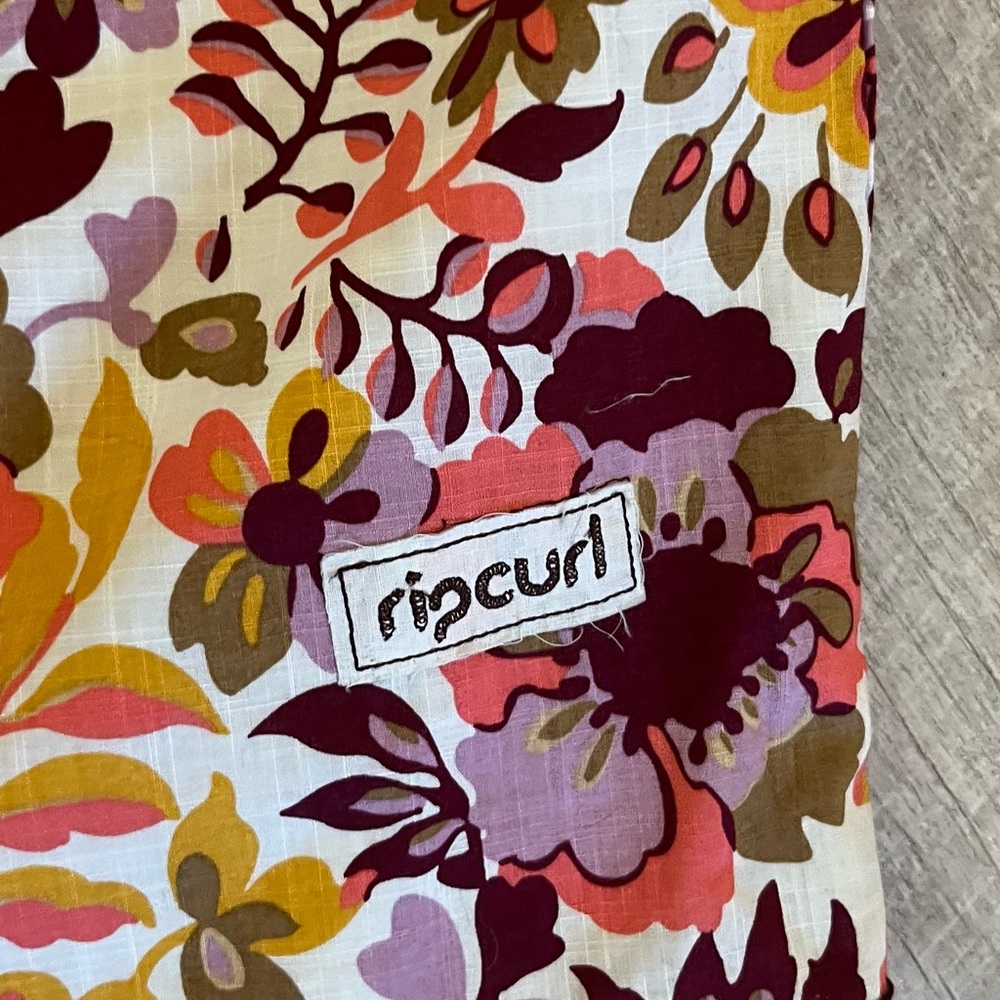 Ripcurl Riveria maxi dress burgundy floral print - Picture 2 of 5